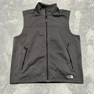 The North Face Jacket Mens XL Gray Windwall Ridgewall Vest Soft Shell Full Zip